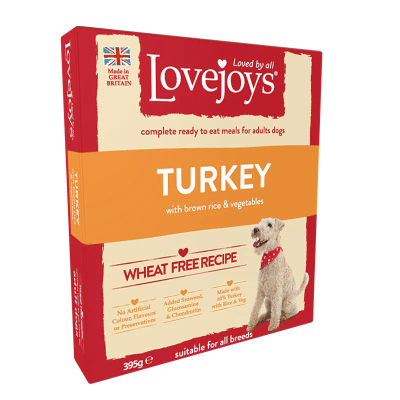 Lovejoys Adult Wet Tray Turkey and Rice with Vegetables 10 x 395g