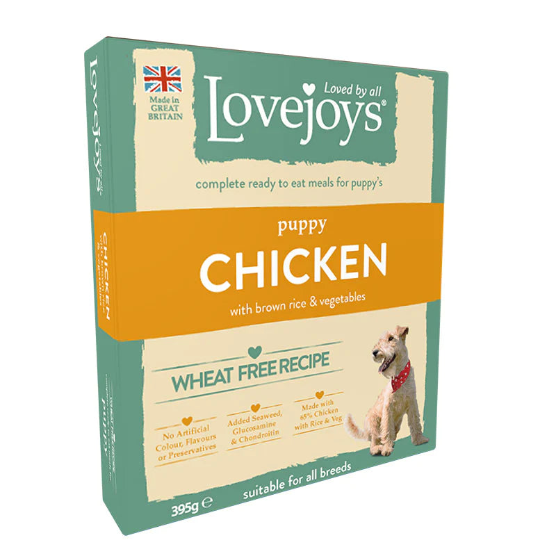 Lovejoys Puppy Food Wet Tray Chicken & Rice 10 x 395g