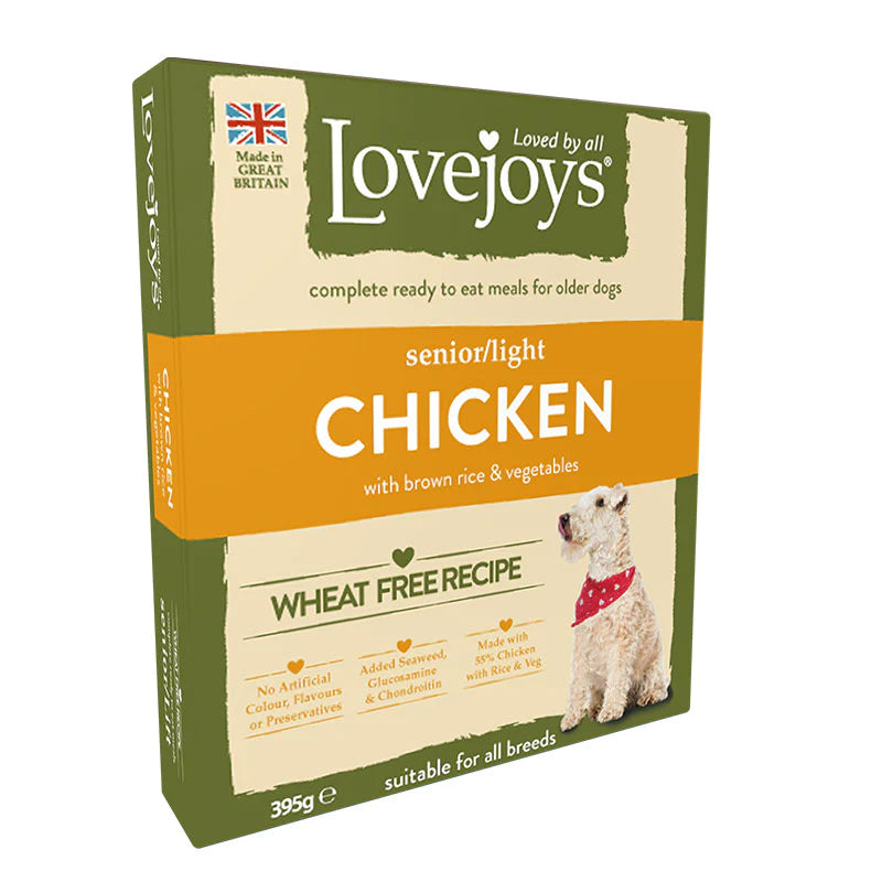 Lovejoys Senior Food Wet Tray Chicken & Rice 10 x 395g