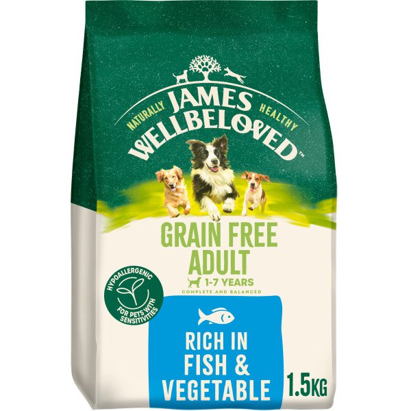 James Wellbeloved Grain-Free Adult Dog Hypoallergenic Fish