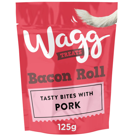 Wagg Treats Bacon Roll 125g - Pack of 7