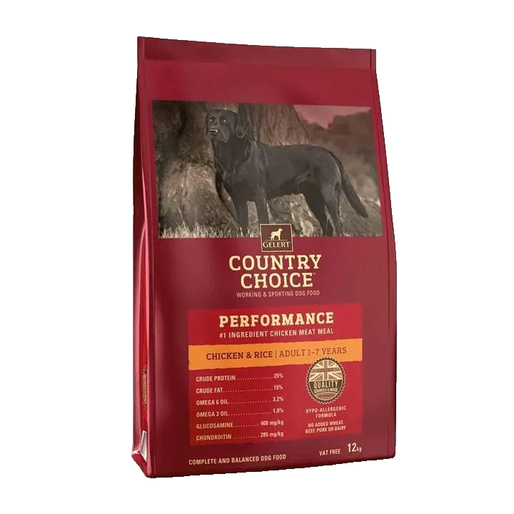 Gelert Adult Dog Country Choice Performance Chicken & Rice 12kg