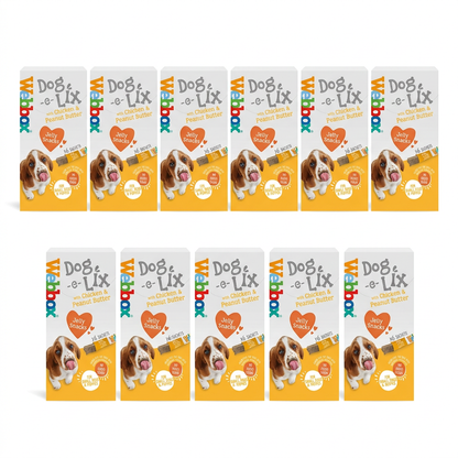 11 Webbox Dog-e-Lix Chicken & Peanut Butter boxes