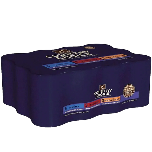 Gelert Dog Country Choice Working Dog All Tripe Mix Tins 12x400gm