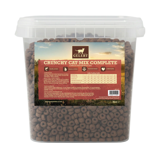 Gelert Crunchy Cat Mix Complete 3ltr Bucket