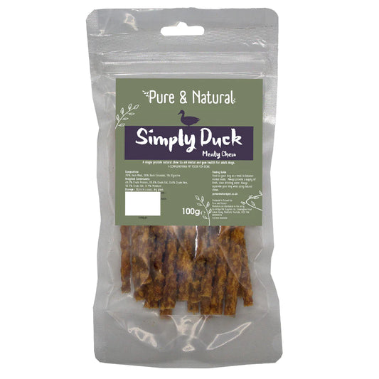 Pure & Natural Meat Sticks Duck 100gm