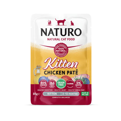 Naturo Kitten Pouch Chicken Pate 85g - Case of 12