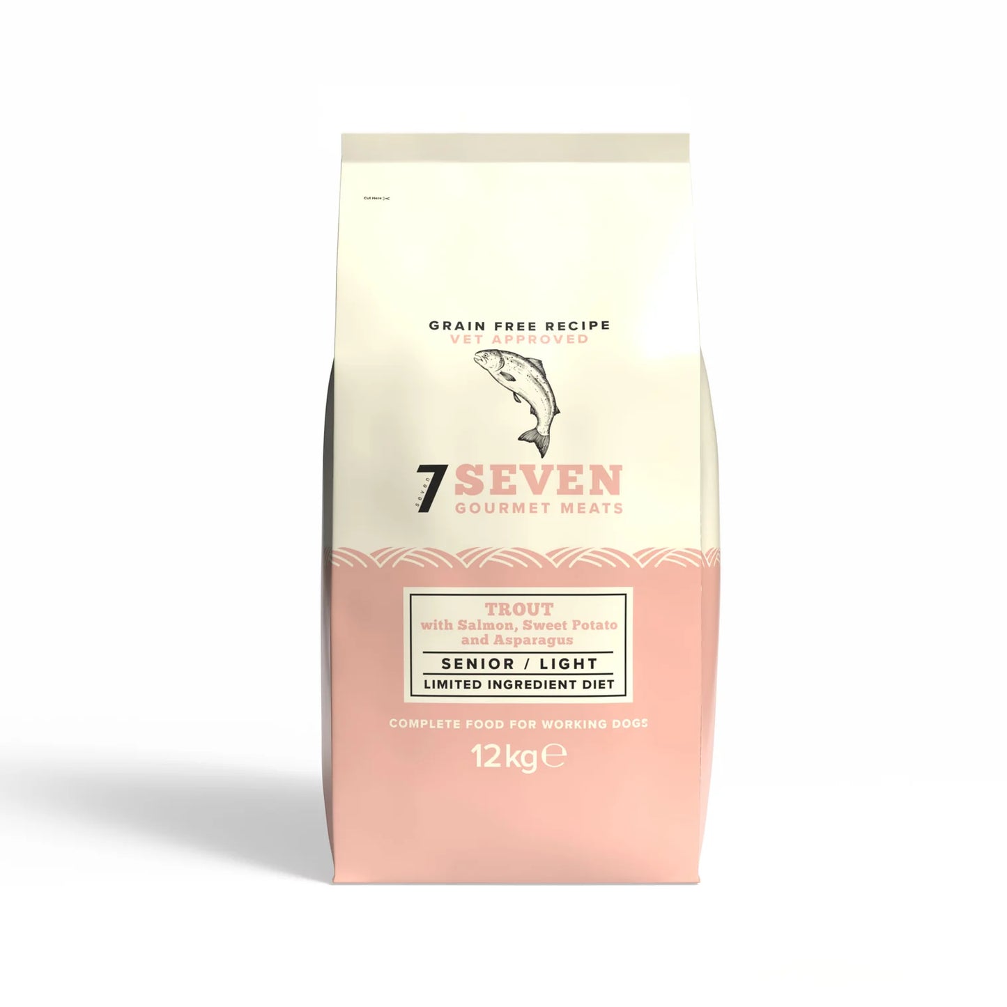 Seven Dog - Senior / Light Trout & Salmon with Sweet Potato & Asparagus Grain Free