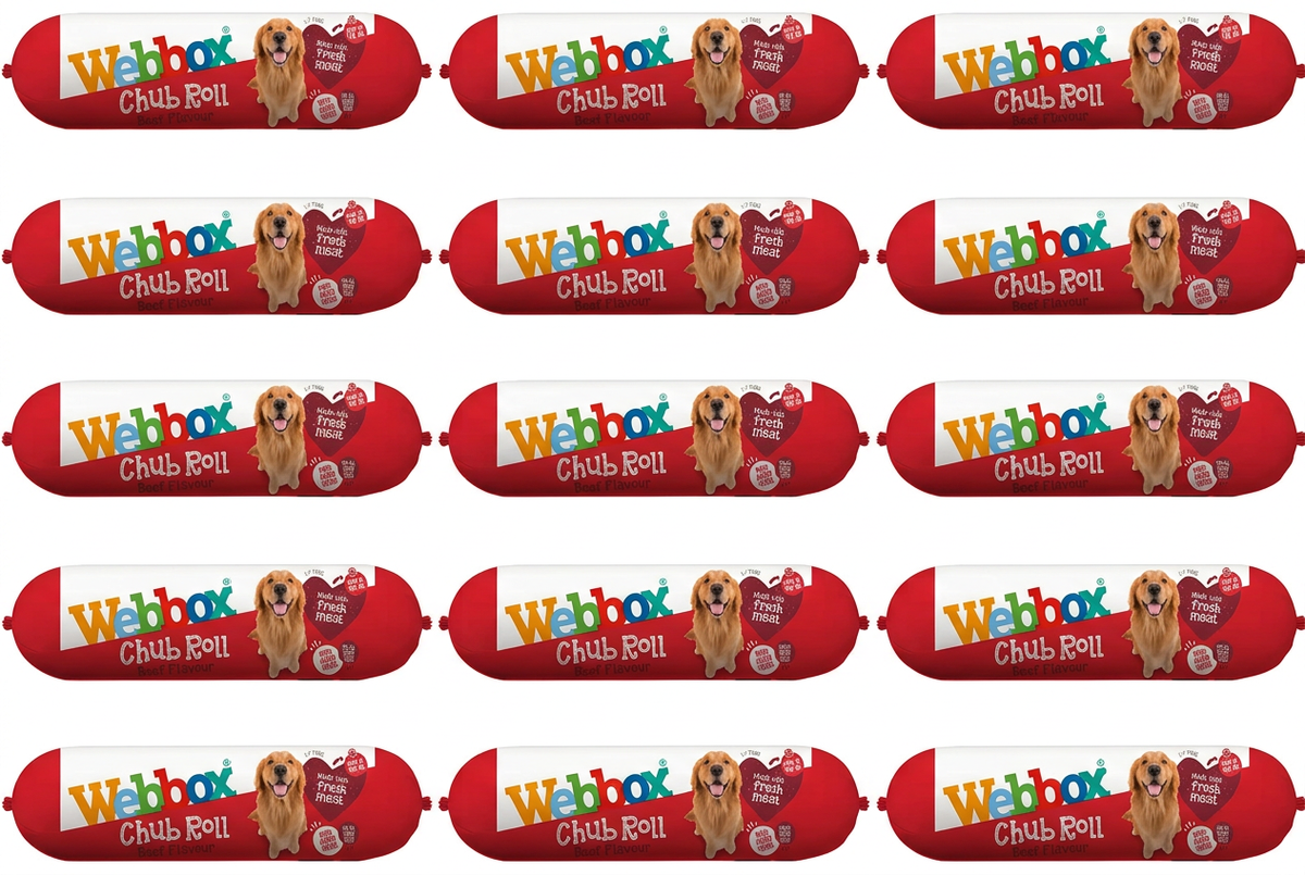 15 Webbox Beef Chub rolls