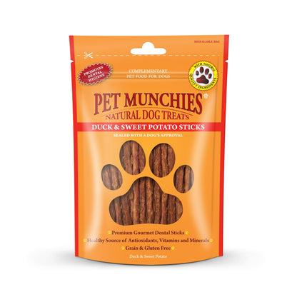 Pet Munchies Duck and Sweet Potato Dog Treats 90g