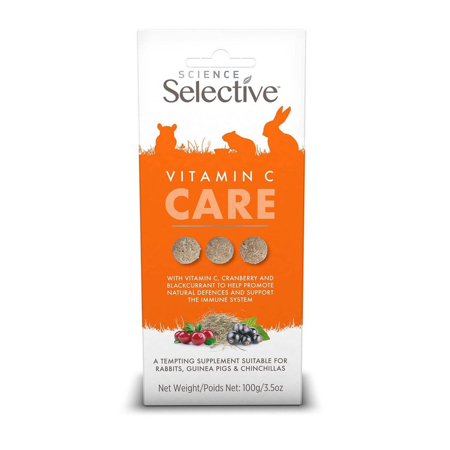 Selective Small Animal Treats - Vitamin C Care 100g - Case of 4