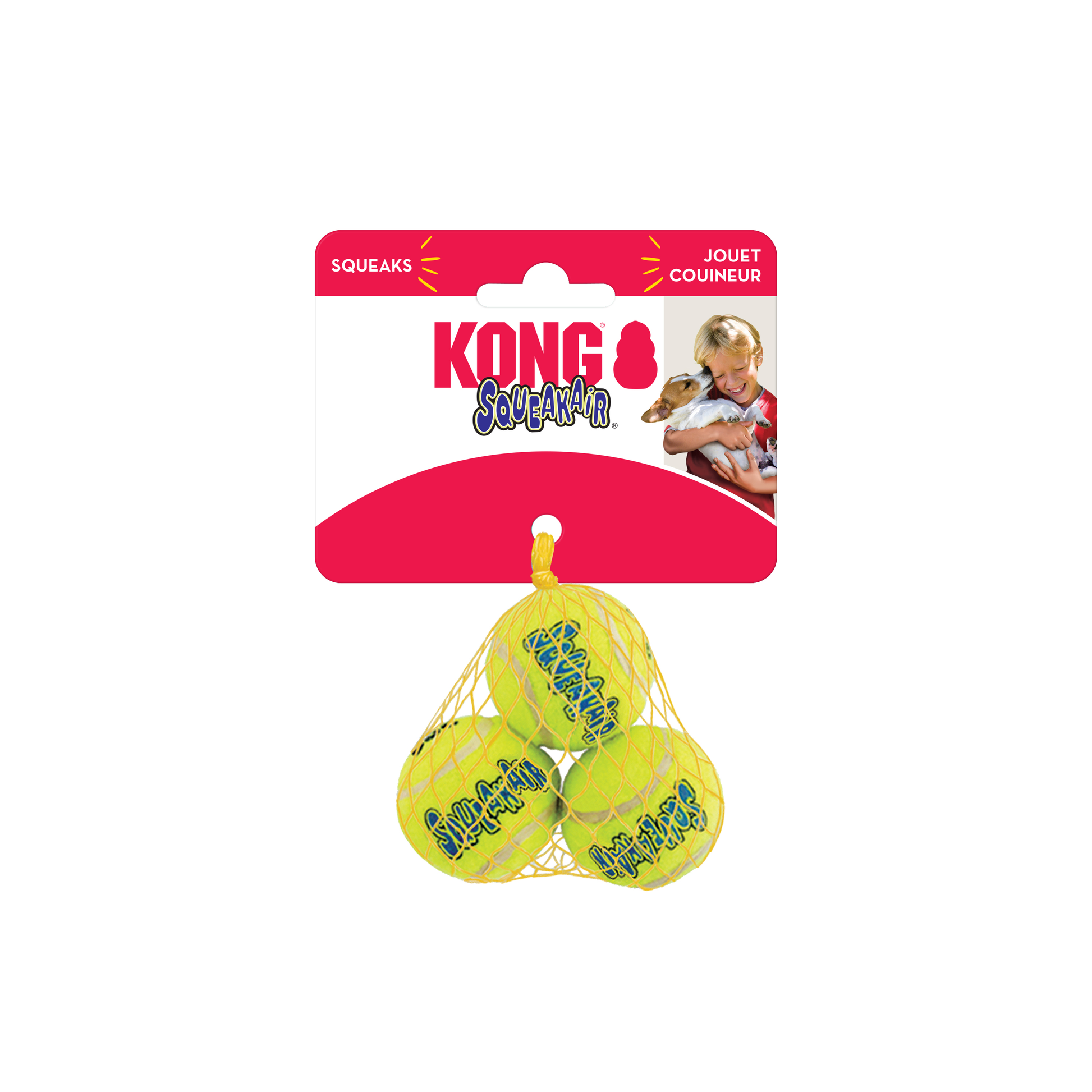 Kong air squeaker tennis balls sales
