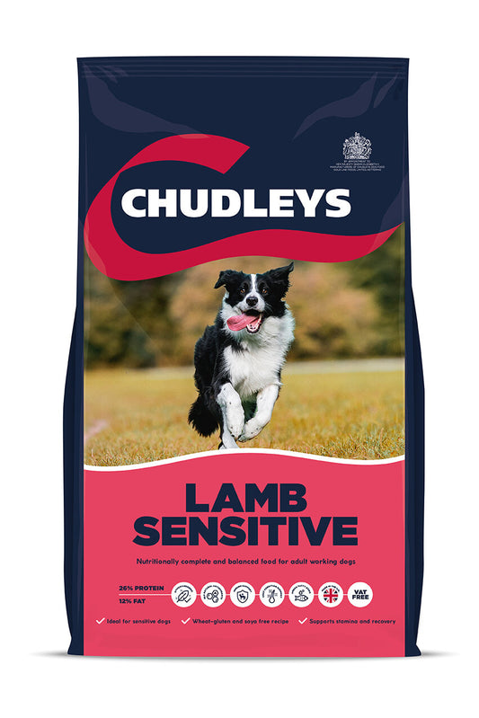 Chudleys Adult Dog Sensitive Lamb Rice Oats & Vegetables 14kg - Buy 2 Bags Save 5% + FREE P & P