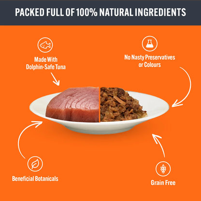 Hilife Its Only Natural The Tuna One In Jelly Wet Cat Food Pouches 32 x 70g