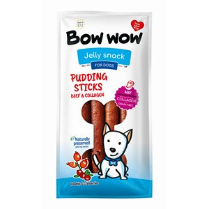 Bow Wow Pudding Stick Poultry and Collagen Chicken Flavour 6x170g