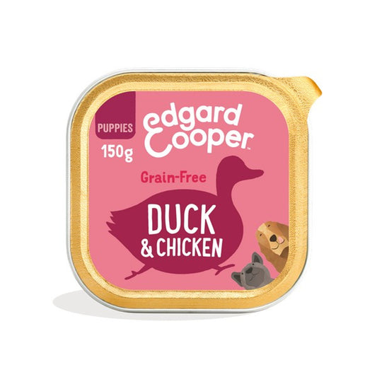 Edgard & Cooper Wet Cup for Puppies in Duck & Chicken 11 x 150g
