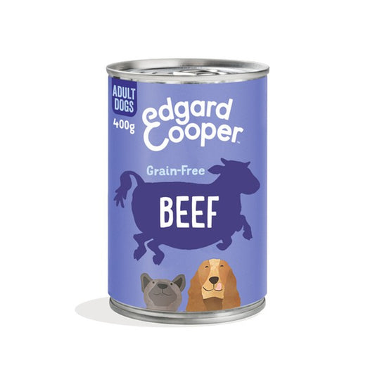Edgard & Cooper Wet Tins for Dogs in Beef 6 x 400g
