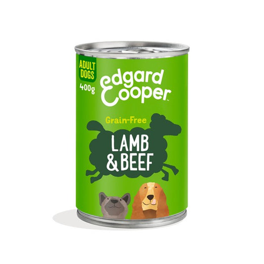 Edgard & Cooper Wet Tins for Dogs in Lamb & Beef 6 x 400g