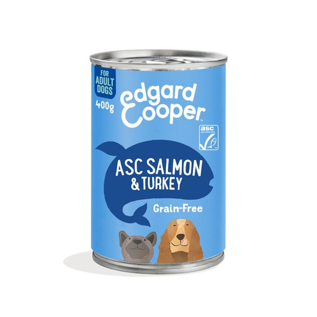 Edgard & Cooper Wet Tin for Dogs in Salmon & Turkey 6 x 400g