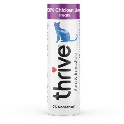 Thrive Freeze-Dried Cat Treats - 100% Chicken Liver Tubes 25g