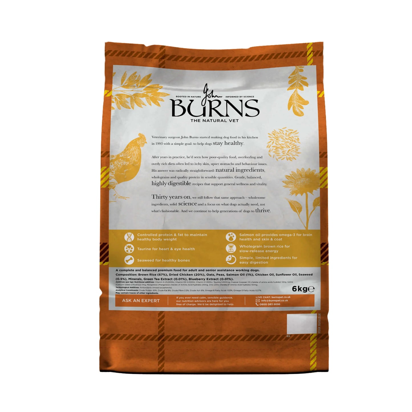 Burns Alert Chicken and Brown Rice 12kg - Buy 2 Save 5%
