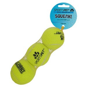 Sportspet Tennis Ball With Squeaker Yellow