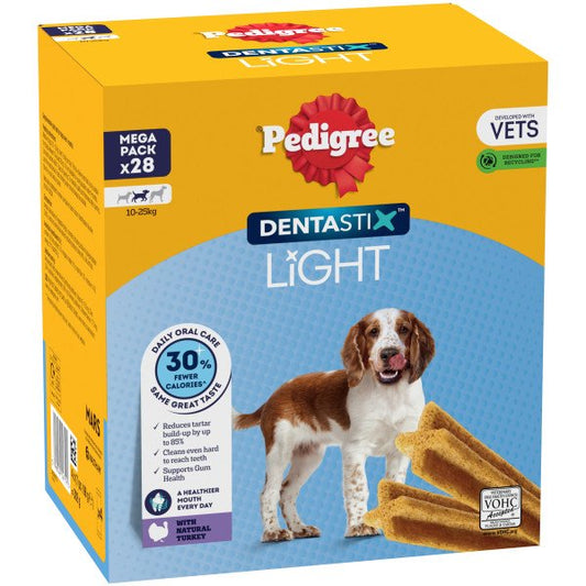 PEDIGREE DENTASTIX Light Daily Dental Chews Medium Dog Treats