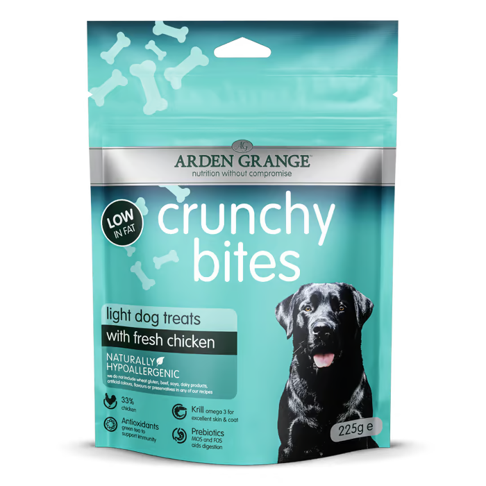 Arden Grange Crunchy Bites Light With fresh chicken 225g - Case of 10