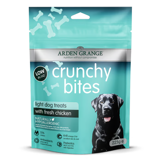 Arden Grange Crunchy Bites Light With fresh chicken 225g - Case of 10