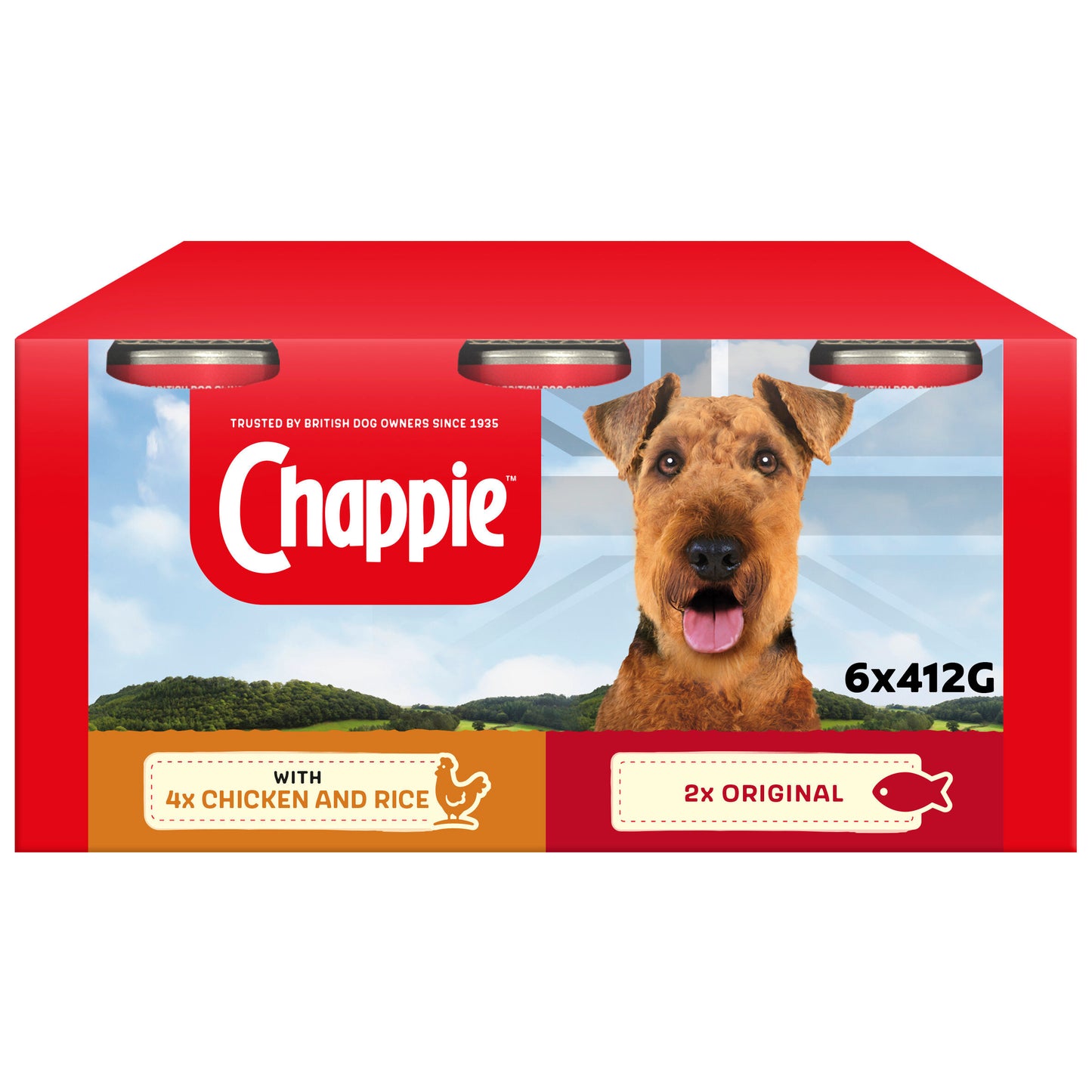 Chappie Cans - Favourites in Loaf 4 x 6 x 412g - Free P & P