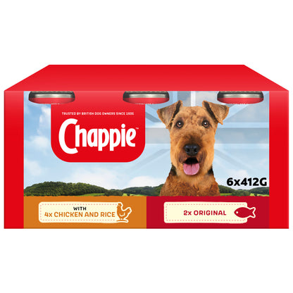 Chappie Cans - Favourites in Loaf 4 x 6 x 412g - Free P & P
