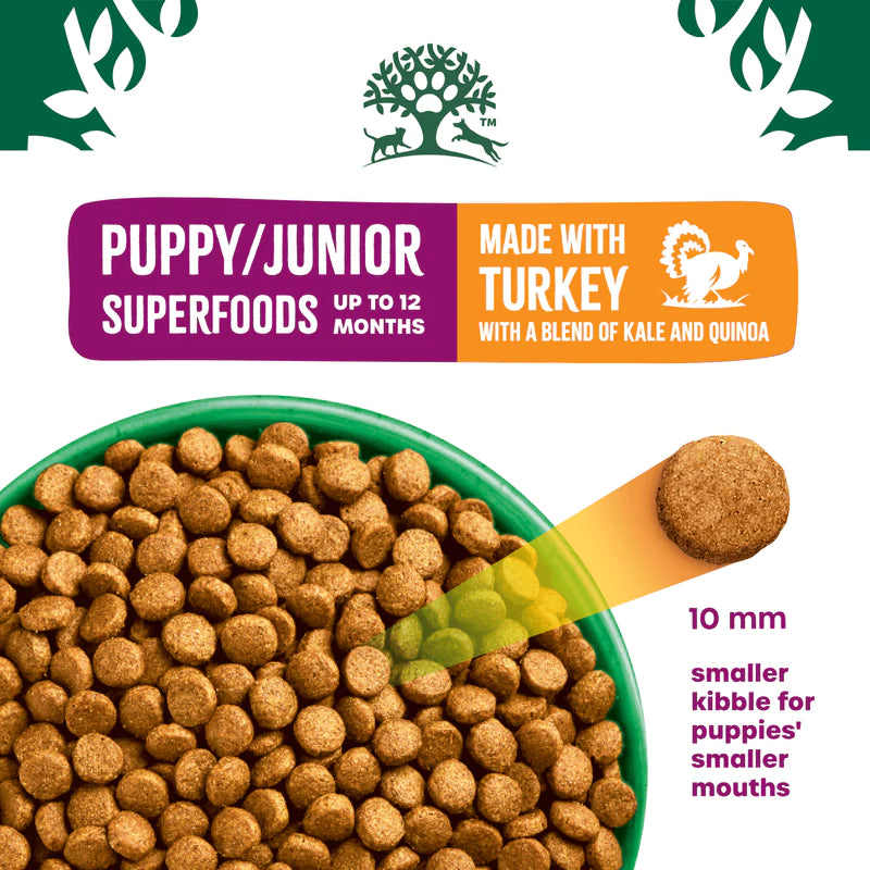 James Wellbeloved Superfoods Puppy & Junior Turkey With Kale & Quinoa