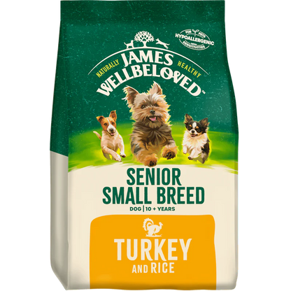 James Wellbeloved Turkey & Rice Senior Small Breed