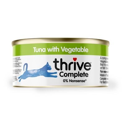 Thrive Cat Cans - 100% Complete Tuna & Vegetables 75g x 12