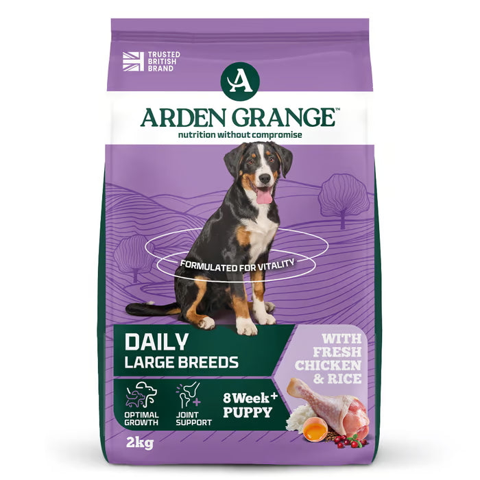 Arden Grange Large Breed Puppy/Junior With fresh chicken & rice