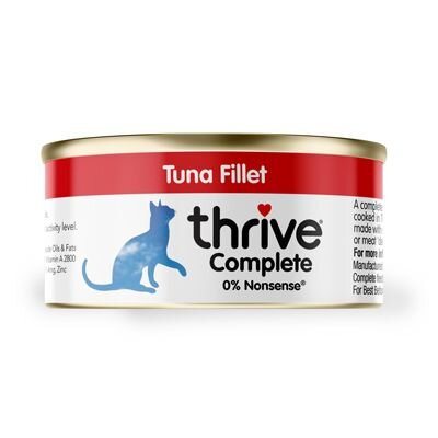 Thrive Cat Cans - 100% Complete Tuna 75g x 12