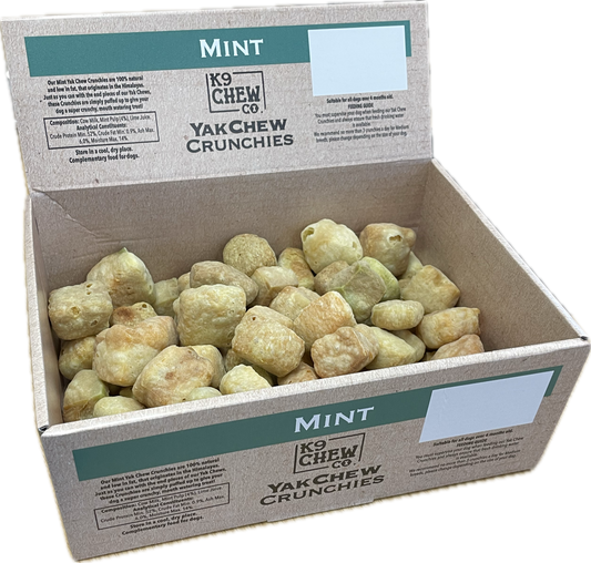 K9 Chew Co. Yak Cheese Chew Crunchies MINT 500g (app 100pc)