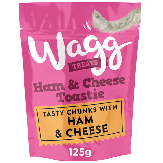 Wagg Treats Ham & Cheese Toastie 125g- Pack of 7