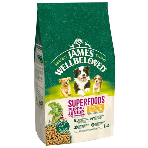 James Wellbeloved Adult Dog Superfoods Turkey Kale & Quinoa 1.5kg