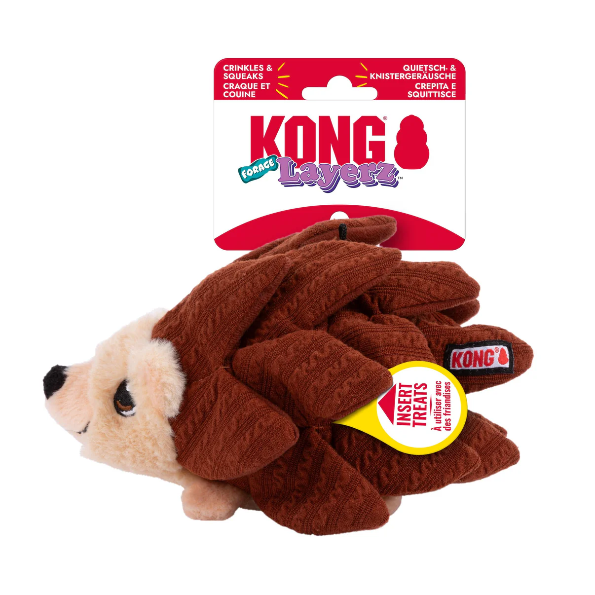 KONG Layerz Forage Hedgehog Medium