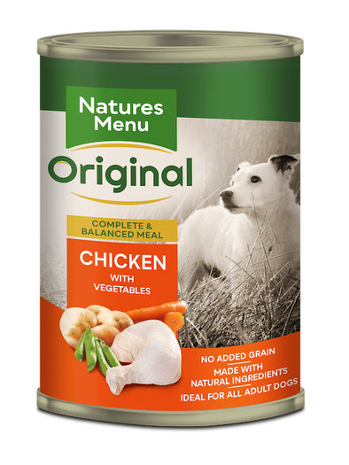 Natures Menu Original Dog Can Adult Chicken With Vegetables 12 x 400g