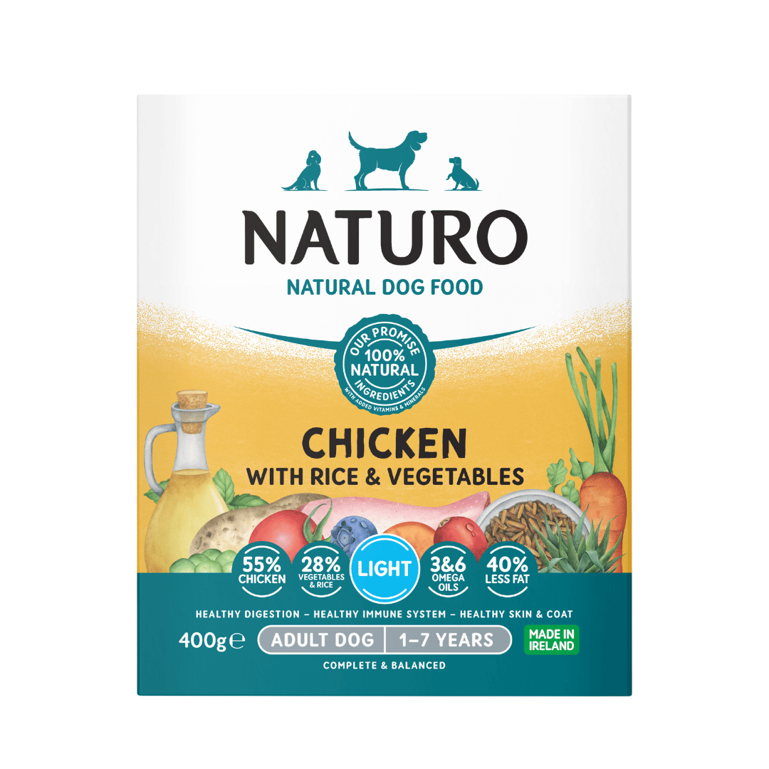 Naturo Adult Dog Tray Light Chicken Rice & Veg 7 x 400g