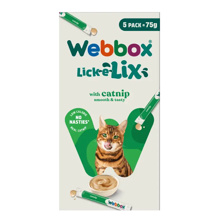 Webbox Lick-e-Lix with Catnip Cat Treats 
