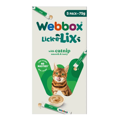 Webbox Lick-e-Lix with Catnip Cat Treats 
