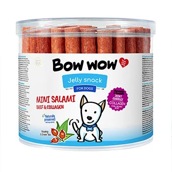 Bow Wow Mini Salami Beef & Collagen 20g - Case of 60