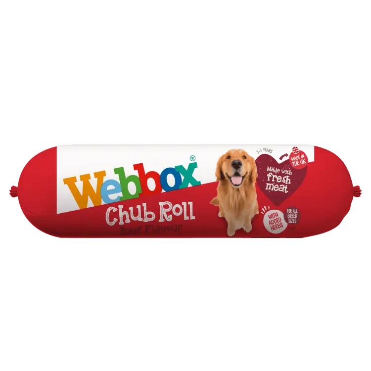 Webbox Beef Chub Roll Wet Dog Food 15 x 720g