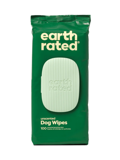 Earth Rated Pet Grooming Wipes Unscented Pack of 100