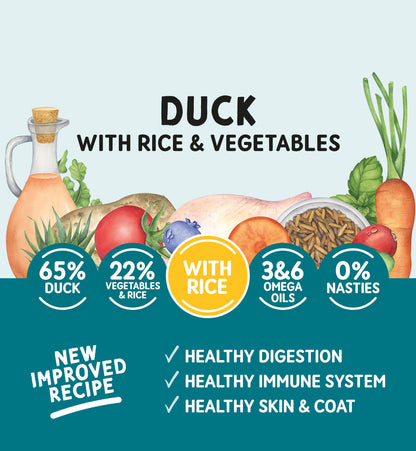 Naturo Adult Dog Duck with Rice and Vegetables 7 x 400g