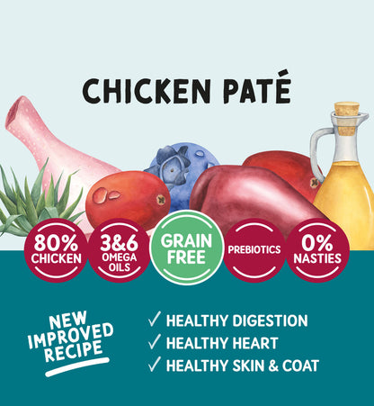 Naturo Adult Cat Chicken Pate Pouch 85g - Case of 12