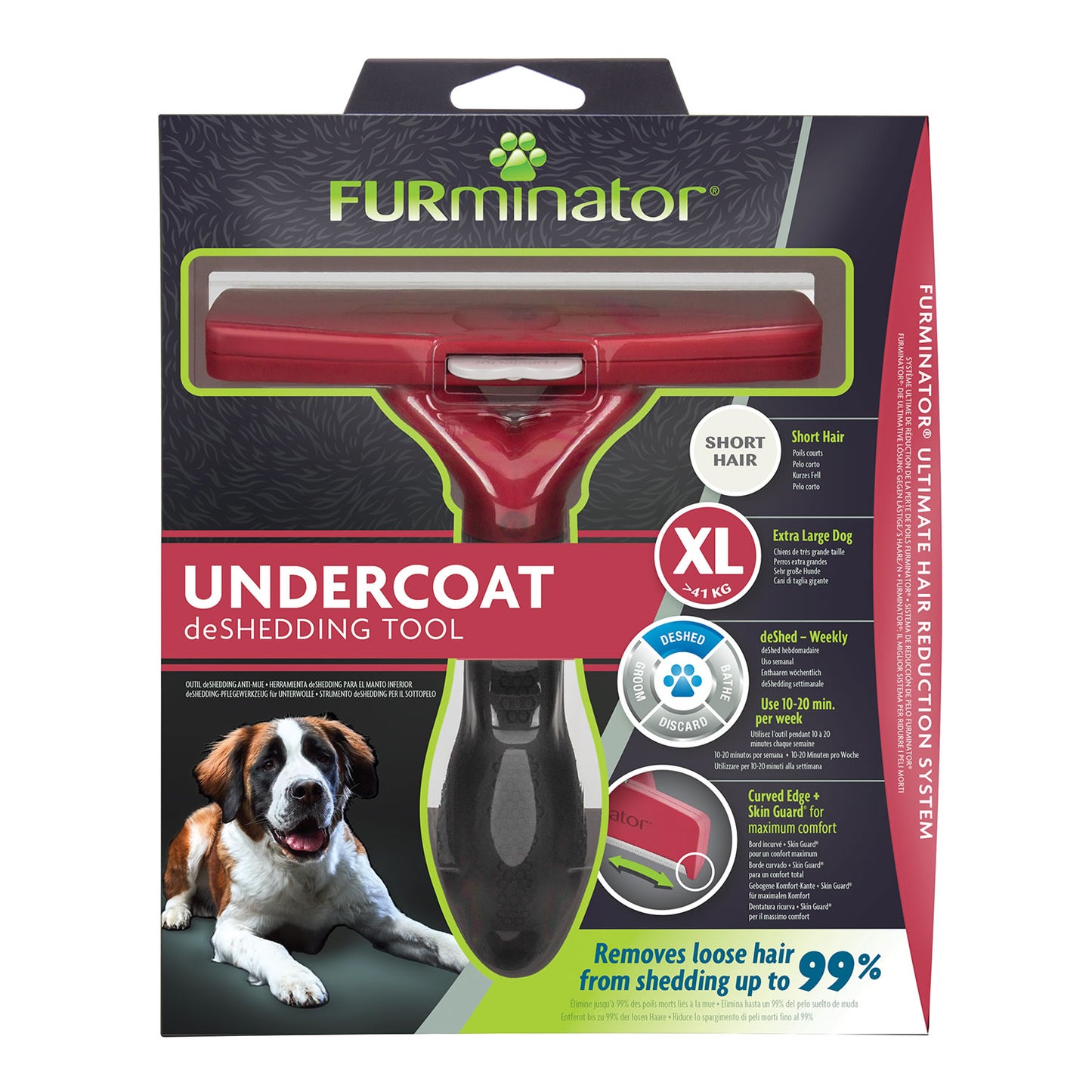 Furminator Undercoat DeShedding Tool for Long Hair Dog